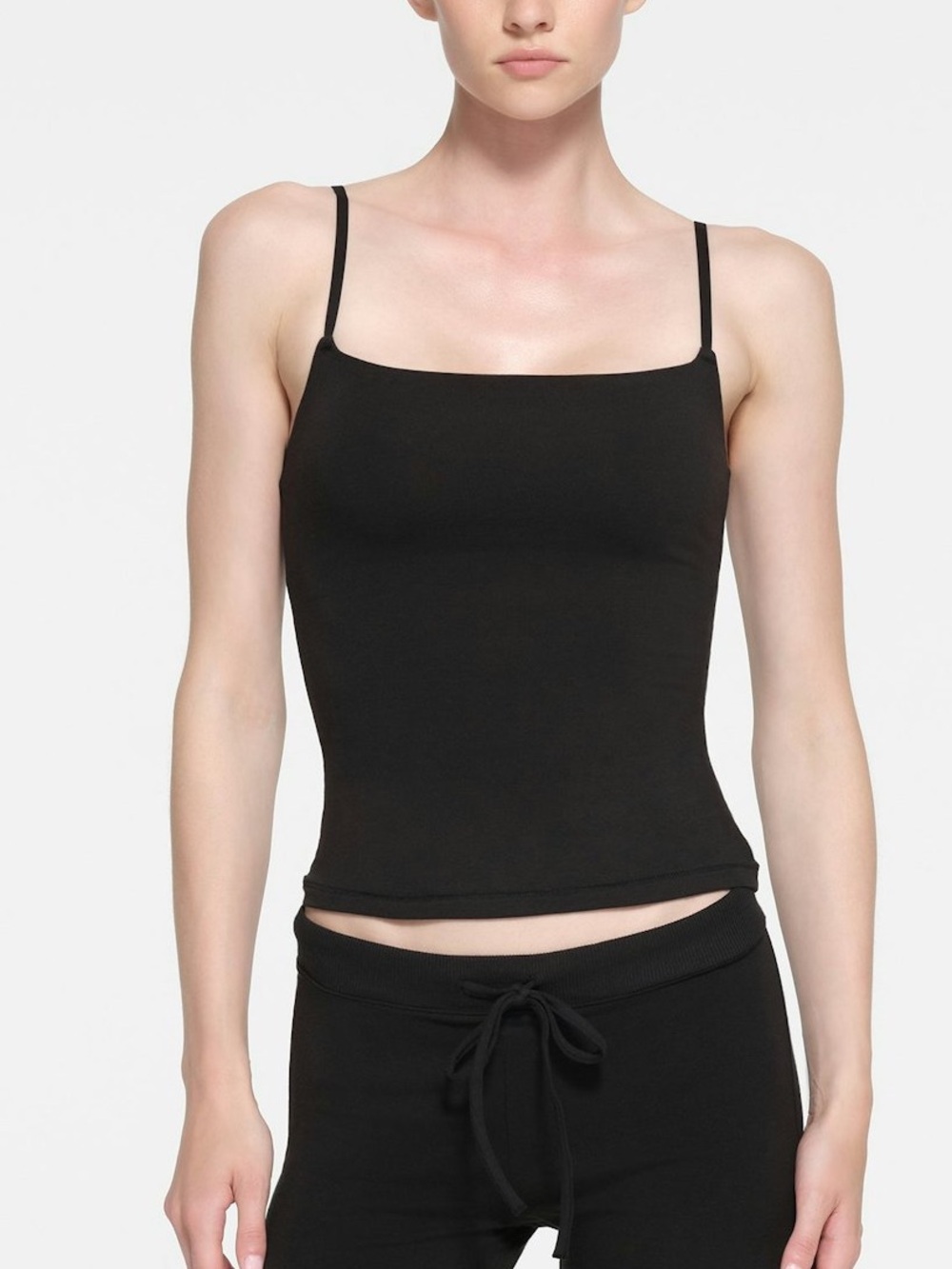 Skims Soot Cotton Jersey Cami Size Medium